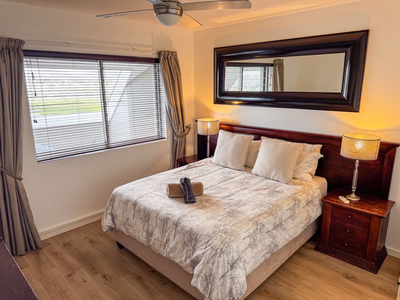 Bedroom in the Dolphin Beach apartment