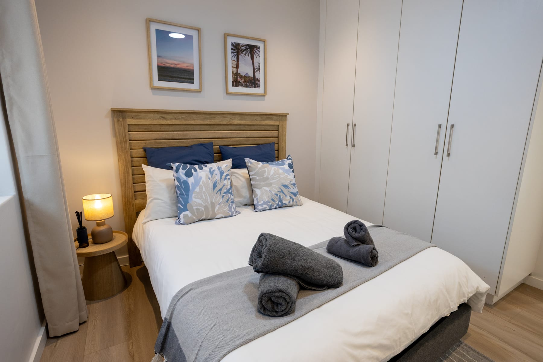 Third bedroom with a double bed and built-in wardrobes