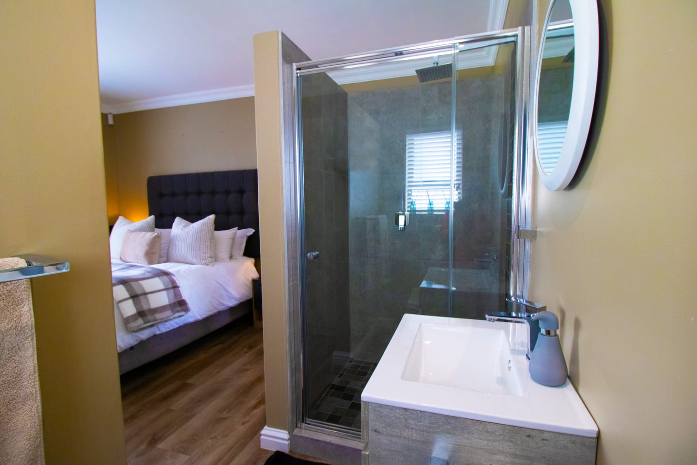 Bathroom with a walk-in shower
