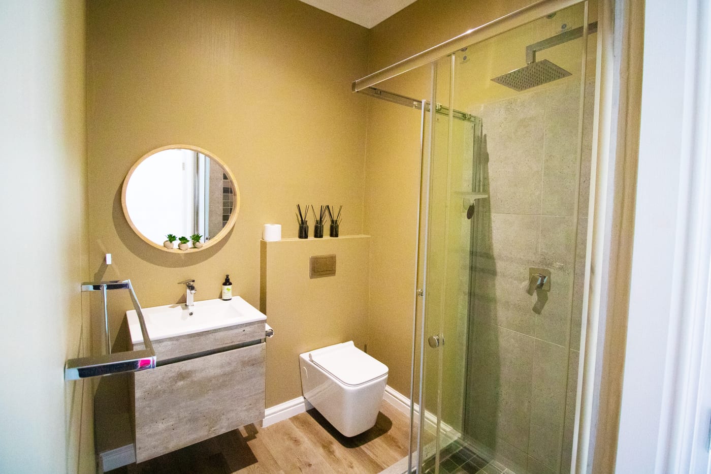 Bathroom with a shower in the St Francis Bay home
